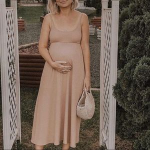 Rachel Pally Dusky Pink Ribbed Dress